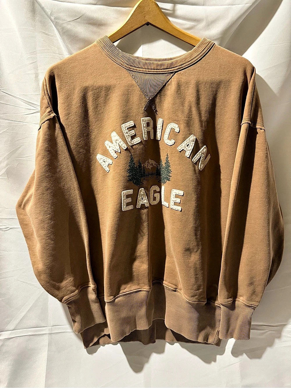 American Eagle Mountain & Forest Graphic Crewneck Sweatshirt Graphic Sweatshirt